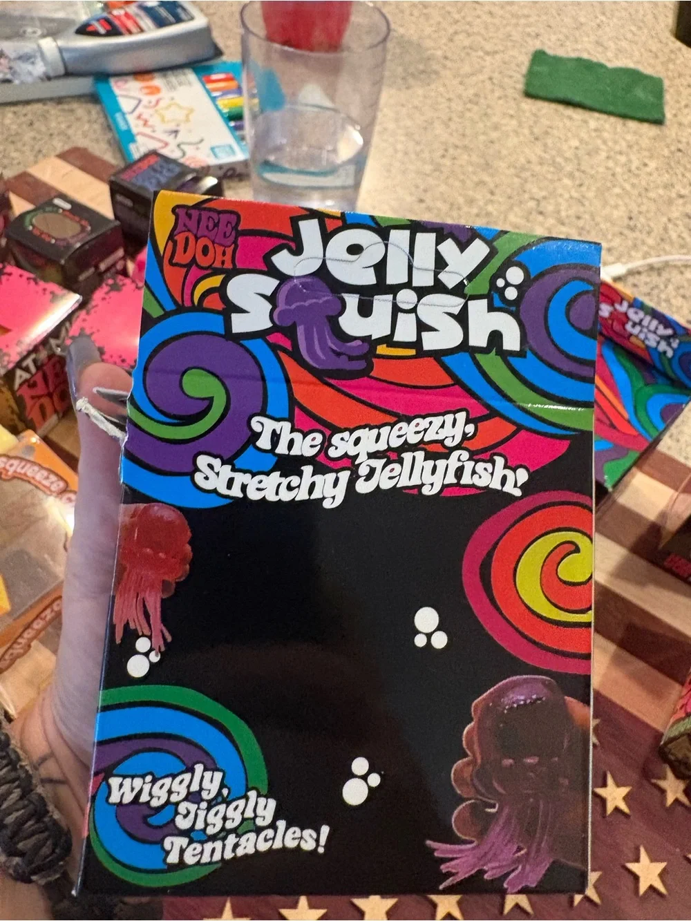 Jelly Squish Super Solid Squish! Toy - Clear/Blue